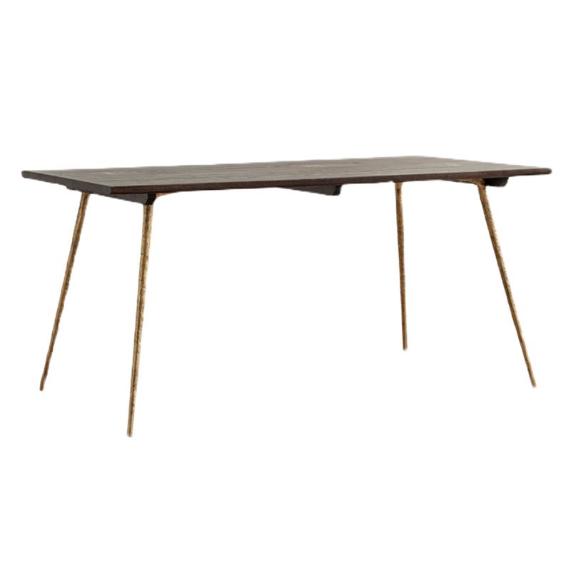 Industrial Rectangle 4-foot Home Furniture Solid Wood Dining Table for Home Clearhalo ' dining_table' 'Dining Tables & Seating' 'Dining Tables' 'furn' 'furn_dining_table' 'Furniture' 'furniture_dining_table' 'Kitchen & Dining Furniture' 'kitchen&dining_furn' 'kitchen' 'kitchen_dining_table' 1200x1200_49d9bef8-fb30-46e7-9faf-fc46fdcedc58