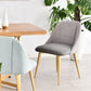 Metal Contemporary Armless Dining Chairs Matte Fabric Parsons Chair for Brasserie Clearhalo ' kitchen&dining_furn' 'Dining Chairs' 'Dining Tables & Seating' 'dining_chair' 'furn' 'furn_dining_chair' 'Furniture' 'furniture_dining_chair' 'Kitchen & Dining Furniture' 'kitchen' 1200x1200_49da886a-84ad-4b62-8369-6ee732370a6d