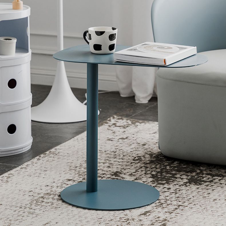 Mesa final geométrica de metal de mediados de siglo Mesa auxiliar de 20 "de altura C de altura