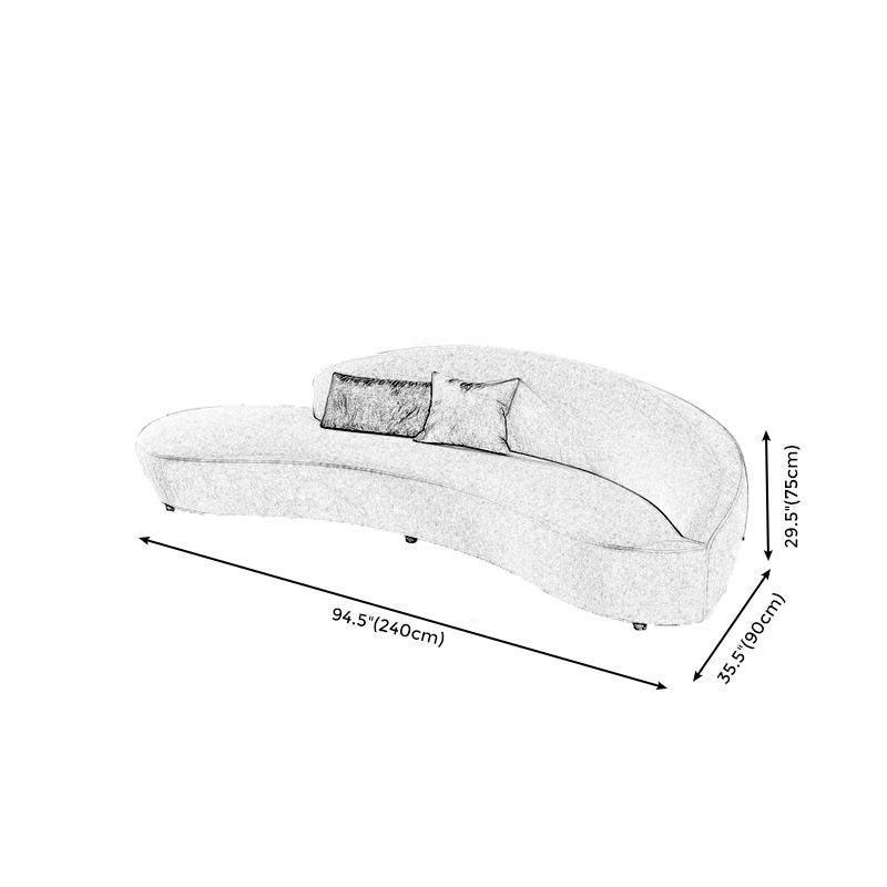 Velvet Armless Tight Back Curved Sectionals with Wear-Resistant for Living Room Clearhalo 'furn' 'furn_sectionals' 'Furniture' 'furniture_sectionals' 'Living Room Furniture' 'Sectionals' 1200x1200_49db95a0-eff5-4ac9-bdc9-c4317decc51e