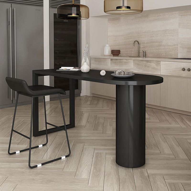 Simple 42-inch Height Bar Table Wood Top Bar Table, for Living Room Clearhalo 'Bar Furniture' 'Bar Tables' 'bar_tables' 'furn' 'furn_bar_tables' 'Furniture' 'furniture_bar_tables' 'Kitchen & Dining Furniture' 1200x1200_49dd1074-d86a-4ee6-a942-19ba419f9534