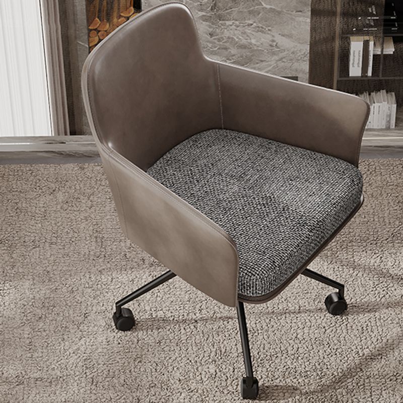 ミッドバックオフィスチェアコンテンポラリースイベルローリングタスクチェア