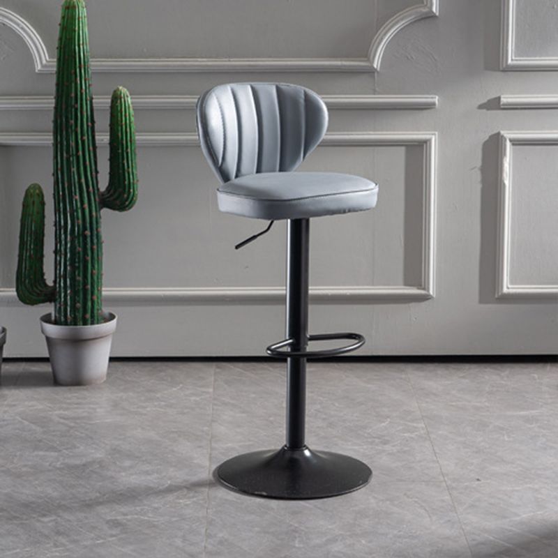 Hedendaagse faux lederen aanrechtkrukstof kussen in matte afwerking voor thuis