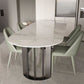 Sintered Stone Top Table with Double Pedestal Modern White Table for Restaurant Clearhalo 'Dining Tables & Seating' 'Dining Tables' 'dining_table' 'furn' 'furn_dining_table' 'Furniture' 'furniture_dining_table' 'Kitchen & Dining Furniture' 'kitchen' 'kitchen_dining_table' 1200x1200_49e029a2-d809-48a2-9cdb-e33b3060974e