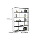 Office Etagere Bookshelf Modern Bookcase with Rectangle Shelves