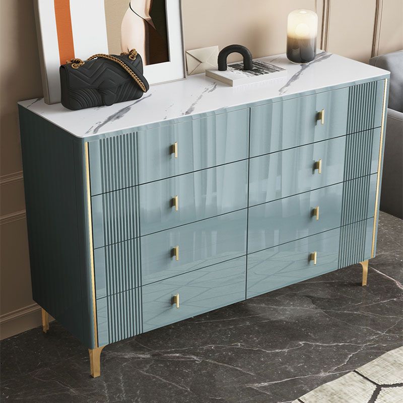 Modern Stone Top Dresser Horizontal Storage Chest with Drawer for Bedroom Clearhalo 'Bedroom Furniture' 'Dressers & Chests' 'dressers_chests' 'furn' 'furn_dressers_chests' 'Furniture' 1200x1200_49e1bfaf-976b-4dbb-8b6e-e19cfe7c8363