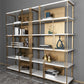 11.81"W 78.74"H Bookcase Glam Style Open Back Bookshelf for Study Room Home Office Clearhalo 'Bookcases' 'furn' 'furn_bookcases' 'Furniture' 'furniture_bookcases' 'kitchen' 'kitchen_bookcases' 'Living Room Furniture' 'Office Furniture' 1200x1200_49e66d34-4162-431e-8664-e058a6a1f8d0