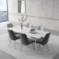Luxury Sintered Stone Top Table Rectangle Table with 4 Legs for Restaurant Clearhalo ' dining_table' 'Dining Tables & Seating' 'Dining Tables' 'Furniture' 'furniture_dining_table' 'Kitchen & Dining Furniture' 'kitchen&dining_furn' 'kitchen' 'kitchen_dining_table' 1200x1200_49e72a61-1ac8-4e7a-b34b-6e1fa3b100c6
