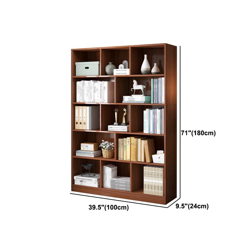 Manufactured Wood Standard Bookshelf Scandinavian Vertical Closed Back Bookshelf Clearhalo 'Bookcases' 'Furniture' 'furniture_bookcases' 'kitchen' 'kitchen_bookcases' 'Living Room Furniture' 'Office Furniture' 1200x1200_49e73ffd-e9d1-4816-92c5-723e58c0b288