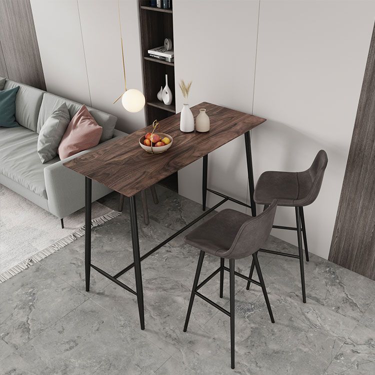 Contemporary Bar Counter Table Rectangle Sintered Stone Table for Kitchen Clearhalo 'Bar Furniture' 'Bar Tables' 'bar_tables' 'Furniture' 'furniture_bar_tables' 'Kitchen & Dining Furniture' 1200x1200_49e7dded-c8a6-4c11-8b5e-44f17a1b69af