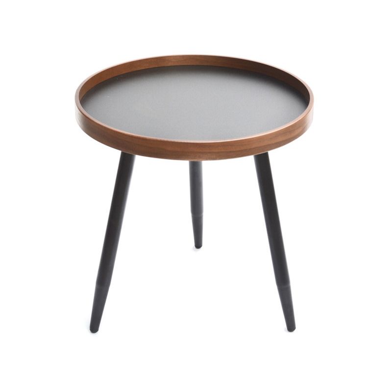 Scandinavian Sofa Side Accent Table Wooden Round Side End Table