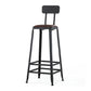 Industrial Brown Leather Bar Stools Square Stool with Metal Base Clearhalo 'Bar Furniture' 'Bar Stools' 'bar_stools' 'furniture_bar_stools' 'Kitchen & Dining Furniture' 'kitchen&dining_furn' 'kitchen' 'kitchen_furn' Furniture' 1200x1200_49e91686-87dd-4cf2-b3e0-24a719d92401