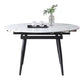 53.15''L Round Contemporary Dining Table Sintered Stone Table with 4 Black Metal Legs Clearhalo ' dining_table' 'Dining Tables & Seating' 'Dining Tables' 'furn' 'furn_dining_table' 'Furniture' 'furniture_dining_table' 'Kitchen & Dining Furniture' 'kitchen&dining_furn' 'kitchen' 'kitchen_dining_table' 1200x1200_49ea3c17-225d-4a25-ab7f-31a2880313a7