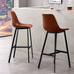 Leather Bar Stool Modern Backrest Counter Stool for Dining Room Clearhalo 'Bar Furniture' 'Bar Stools' 'bar_stools' 'furn' 'furn_bar_stools' 'Furniture' 'Kitchen & Dining Furniture' 1200x1200_49ebdcb7-9ac0-4f99-8dc6-28f883ca5d4a