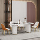 Oval Sintered Stone White Tone Dining Table Modern Double Pedestal Table for Dining Room Clearhalo ' dining_table' 'Dining Tables & Seating' 'Dining Tables' 'furn' 'furn_dining_table' 'Furniture' 'furniture_dining_table' 'Kitchen & Dining Furniture' 'kitchen&dining_furn' 'kitchen' 'kitchen_dining_table' 1200x1200_49eed7f2-3cee-4497-a965-40f96961d166