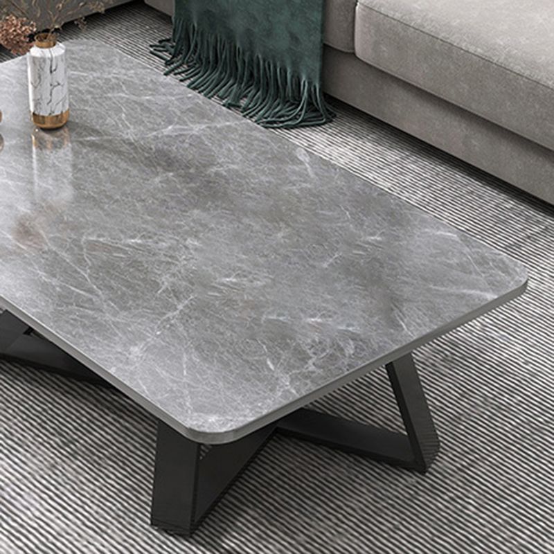 17.72" Tall Glam Style Coffee Cocktail Table Slate Rectangular Coffee Table Clearhalo 'Coffee & Accent Tables' 'Coffee Tables' 'coffee_tables' 'furn' 'furn_coffee_tables' 'Furniture' 'Living Room Furniture' 1200x1200_49f0b778-4299-4790-84ff-510309e31e2f