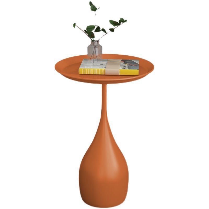 Pedestal Base Design Metal/slate Top Multi-color Selection Iron Round Coffee Table