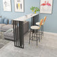 Modern Iron Bar Dining Table with Stone Top Rectangle Indoor Bistro Table Clearhalo 'Bar Furniture' 'Bar Tables' 'bar_tables' 'furn' 'furn_bar_tables' 'Furniture' 'furniture_bar_tables' 'Kitchen & Dining Furniture' 1200x1200_49f31bab-7dd4-4de1-9e8b-215e16081ed2