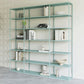 Scandinavian Etagere Bookcase Metal Open Back Bookshelf with Shelves
