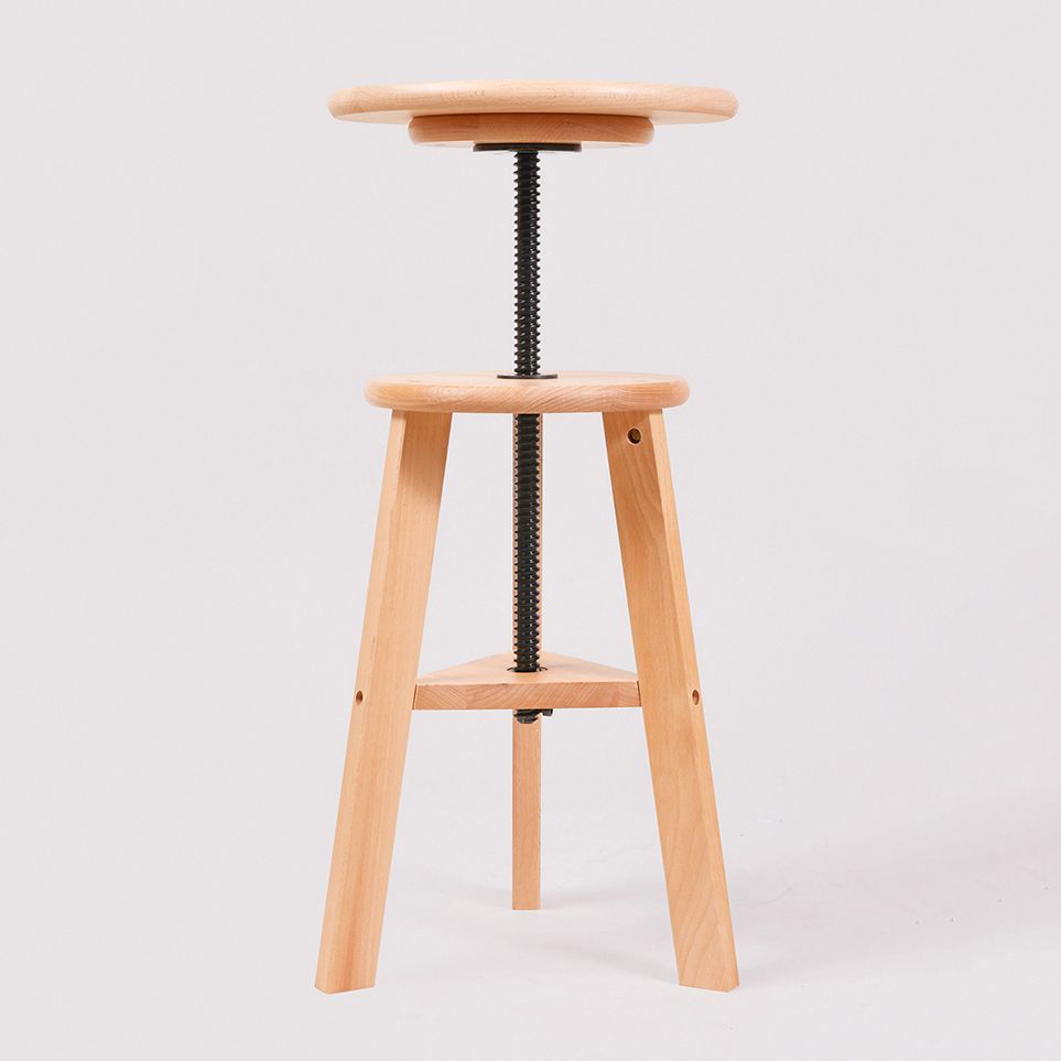 Adjustable Counter Bar Stool Contemporary Armless Wood Bar Stool for Painting Studio Clearhalo 'Bar Furniture' 'Bar Stools' 'bar_stools' 'furn' 'furn_bar_stools' 'furniture_bar_stools' 'Kitchen & Dining Furniture' 'kitchen&dining_furn' 'kitchen' 'kitchen_furn' Furniture' 1200x1200_49f3d70b-1d6b-4e6f-9f39-afc481d81e66