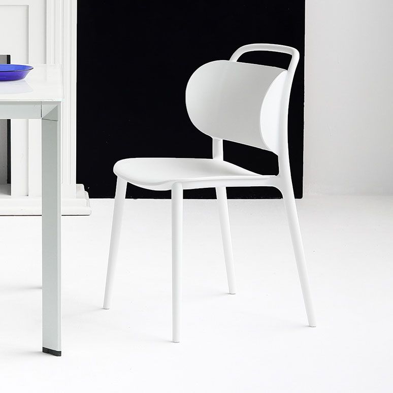 Contemporary Style Plastic Chair Dining Armless Open Back Chairs for Kitchen Clearhalo 'Dining Chairs' 'Dining Tables & Seating' 'dining_chair' 'furn' 'furn_dining_chair' 'Furniture' 'furniture_dining_chair' 'Kitchen & Dining Furniture' 1200x1200_49f3ed2b-9bf0-42b7-b7c8-c2c372c1fb3f