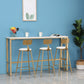 Glam Pub Table Solid Wood Bar Height Rectangle Bar Table for Breakroom Clearhalo 'Bar Furniture' 'Bar Tables' 'bar_tables' 'furn' 'furn_bar_tables' 'Furniture' 'Kitchen & Dining Furniture' 1200x1200_49f76737-6b11-4f50-92e1-b15a0669533a