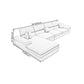 High Back Pillow Top Arm Sectional Left Hand Facing Sofa and Chaise with Slipcover Clearhalo 'furn' 'furn_sectionals' 'Furniture' 'furniture_sectionals' 'kitchen' 'kitchen_sectionals' 'Living Room Furniture' 'Sectionals' 1200x1200_49f89fb1-6ed5-4df8-ba30-fddaa480f029