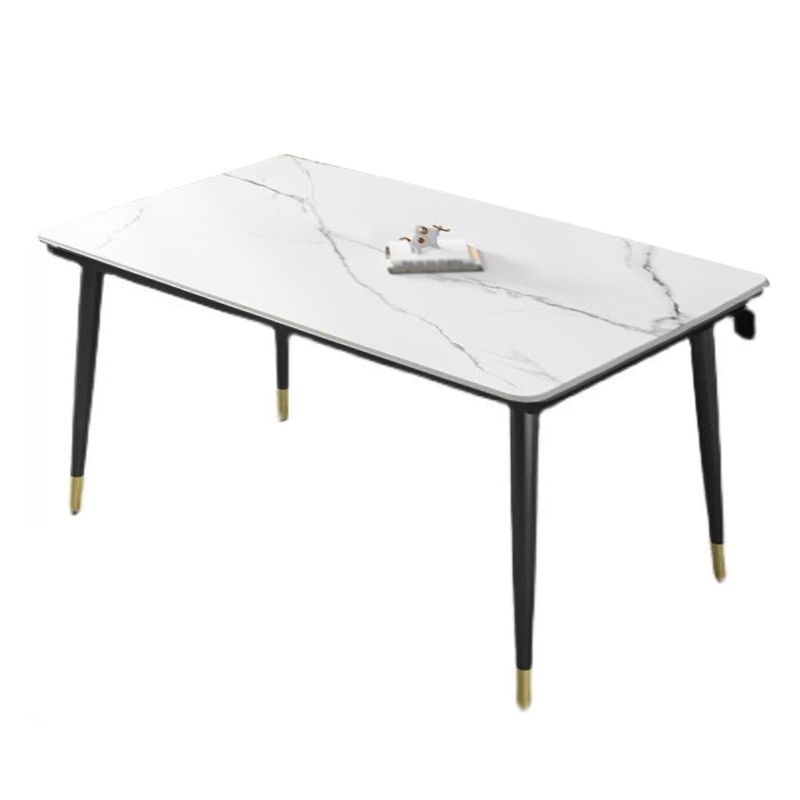 Kitchen Modern Sintered Stone Top Dining Room Furniture Set with 4 Legs Base Dining Set Clearhalo 'Dining Room Sets' 'Dining Tables & Seating' 'dining_room_set' 'furn' 'furn_dining_room_set' 'Furniture' 'furniture_dining_room_set' 'Kitchen & Dining Furniture' 'kitchen&dining_furn' 'kitchen' 1200x1200_49f941da-d652-45f7-bfb0-509d5a8567cc