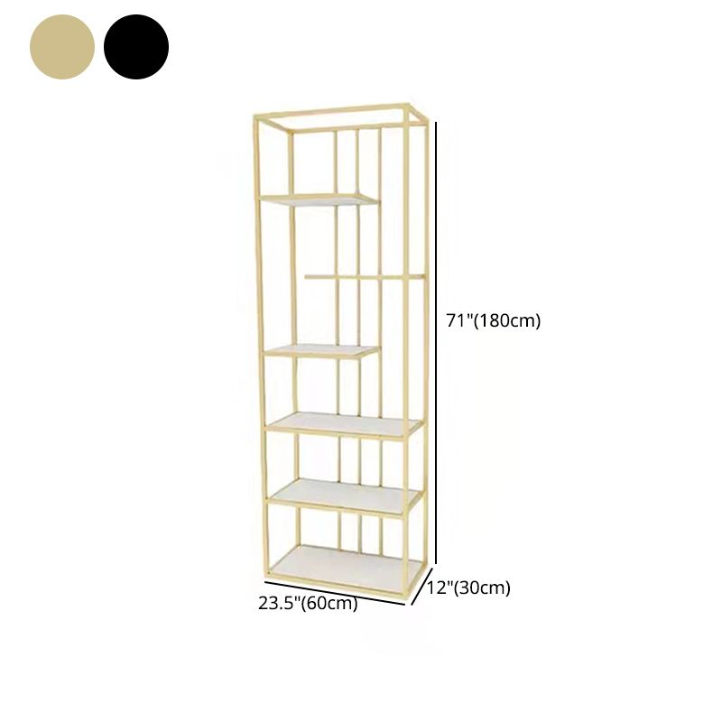 Modern Style Bookcase Etagere Metal Open Back Bookshelf for Home Clearhalo 'Bookcases' 'furn' 'furn_bookcases' 'Furniture' 'furniture_bookcases' 'Office Furniture' 1200x1200_49fa8416-04fa-4b1f-aaba-7f60e24fbabc