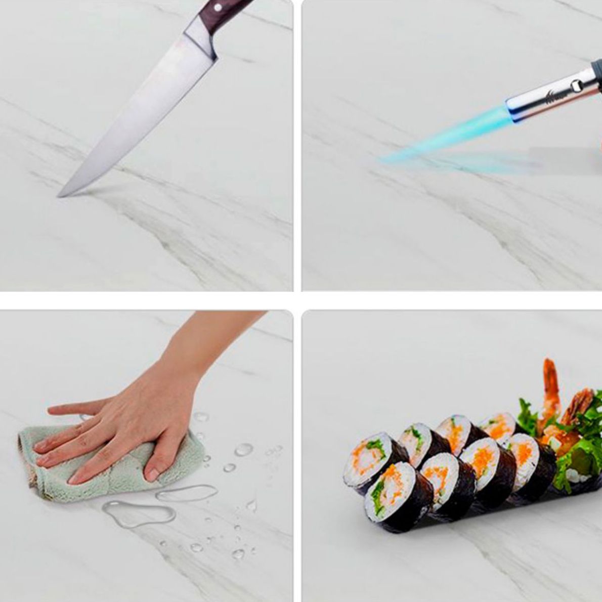 Modern Rectangle Dinette Set 1/2/5 Pieces Foldable Dining Table Set with Sintered Stone Clearhalo 'Dining Room Sets' 'Dining Tables & Seating' 'dining_room_set' 'furn' 'furn_dining_room_set' 'Furniture' 'furniture_dining_room_set' 'Kitchen & Dining Furniture' 1200x1200_49fc4caa-f22f-4f28-b80b-9c68c33dbe89