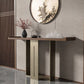 Rectangle Modern Console Table Brown/Black Wood Console Sofa Table Clearhalo 'Console Tables' 'console_tables' 'Entry & Mudroom Furniture' 'furn' 'furn_console_tables' 'Furniture' 1200x1200_49fc6ec0-b1c5-48a4-baf3-e1dbd4eb1bc9