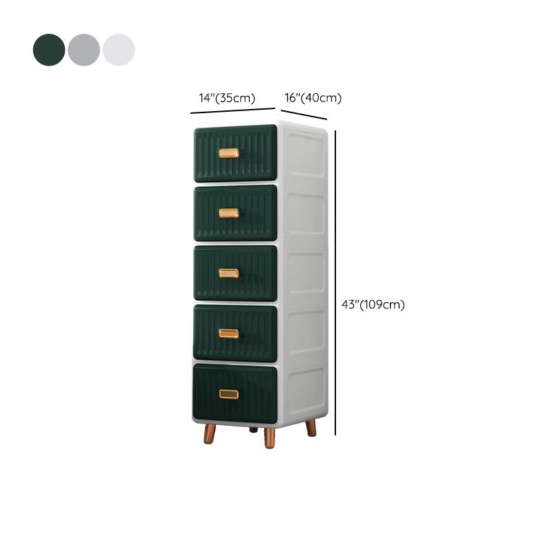 Cabinet de rangement en plastique mate en plastique armoire contemporaine avec des jambes métalliques