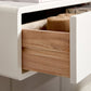 Console TV contemporanea Console multimediale TV in legno massello con cassetti