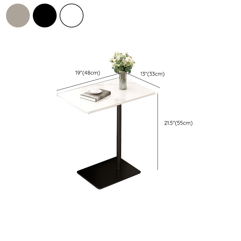 Tavolo laterale C contemporaneo Tabella accento laterale Tavolo d'angolo in metallo