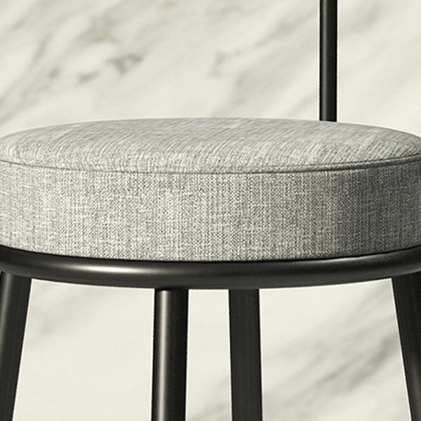 Taburete de barra de barra industrial taburete de barra redonda para cocina con patas de metal