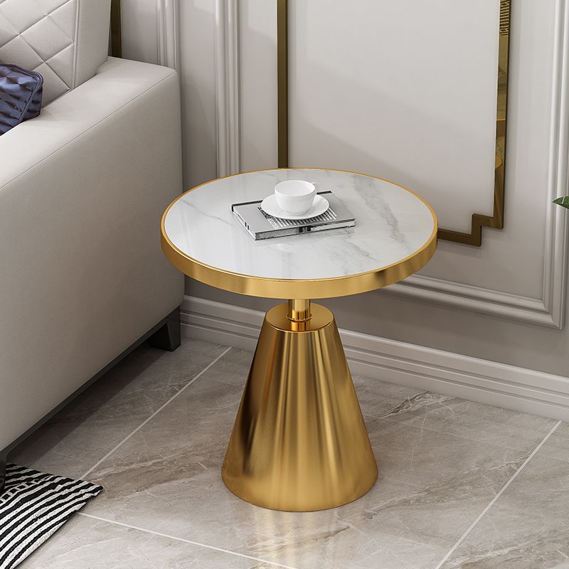 Glam Round Modern Block Side Table Sintered Stone Pedestal End Table Clearhalo 'Coffee & Accent Tables' 'End & Side Tables' 'end_side_table' 'end_side_tables' 'furn' 'furn_end_side_tables' 'Furniture' 'furniture_end_side_table' 'Living Room Furniture' 1200x1200_4a04b67c-509b-4c83-8dbd-b65bdd9fef66