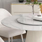 Modern Round Dinette Table Metal Base Pedestal Stone Top Dining Table in White Clearhalo 'Dining Tables & Seating' 'Dining Tables' 'dining_table' 'furn' 'furn_dining_table' 'Furniture' 'furniture_dining_table' 'Kitchen & Dining Furniture' 'kitchen' 'kitchen_dining_table' 1200x1200_4a05a79e-6796-4503-adb4-2167eb1d6189