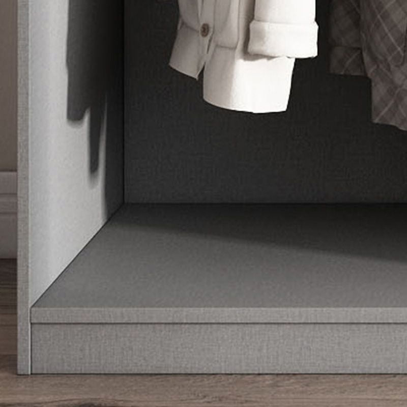 Dormitorio Gabinete de vestuario de madera Armario moderno con suaves puertas cerradas