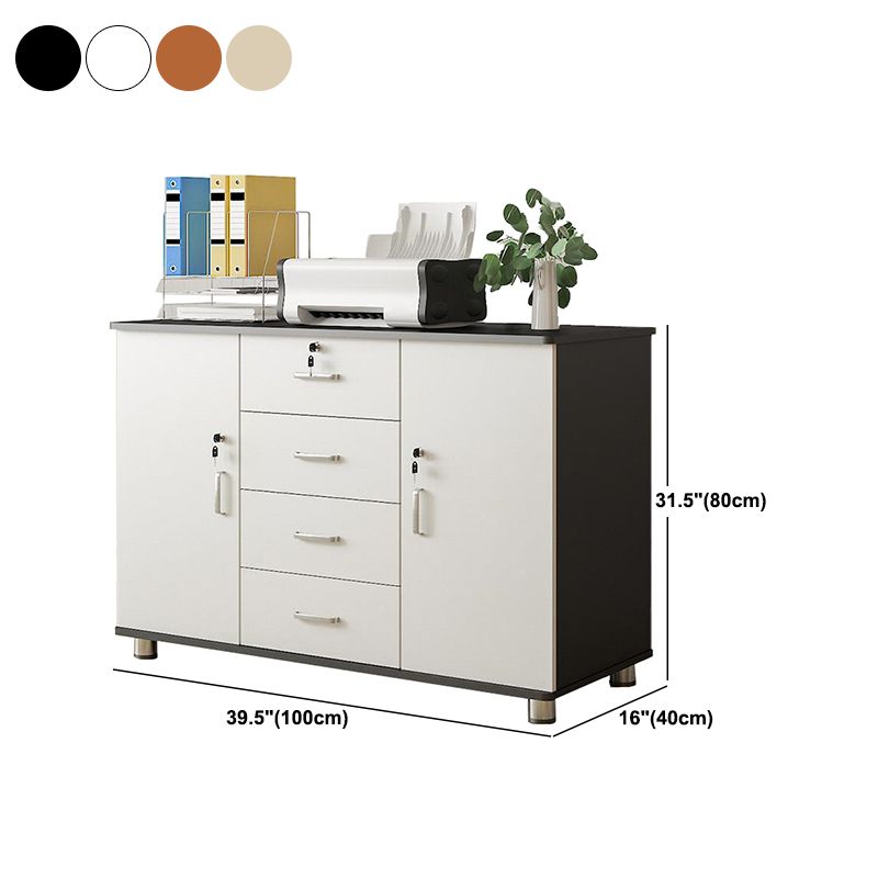 Nordic Style Cabinet Wood with Lock and Storage Lateral File Cabinet Clearhalo 'Filing Cabinets' 'filling_cabinets' 'furn' 'furn_filling_cabinets' 'Furniture' 'Office Furniture' 1200x1200_4a06d043-1808-4b98-9ade-c3462bc90b9c
