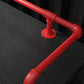 Industrial Style Red Iron Bar Table Rectangle Black Wood Top Indoor 41.34"H Bistro Table Clearhalo 'Bar Furniture' 'Bar Tables' 'bar_tables' 'furn' 'furn_bar_tables' 'Furniture' 'furniture_bar_tables' 'Kitchen & Dining Furniture' 'kitchen&dining_furn' 'kitchen' 1200x1200_4a06f1f8-6fa4-4fee-9d6c-822c3011f82f