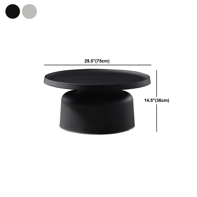 Metallic Sockel Endtabelle Mitte des Jahrhunderts runder Seitentisch