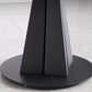 Stone Modern Round Table Standard Height Dining Room Table with Pedestal Base