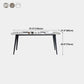 Sintered Stone Top Dining Table Rectangle Table with Metal 4 Legs for Restaurant Clearhalo 'Dining Tables & Seating' 'Dining Tables' 'dining_table' 'furn' 'furn_dining_table' 'Furniture' 'furniture_dining_table' 'Kitchen & Dining Furniture' 'kitchen' 'kitchen_dining_table' 1200x1200_4a0acb04-5602-4591-a6db-d8bb92a2e3b0