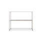 Storage Contemporary Iron Console Table with Shelf and Frame Base