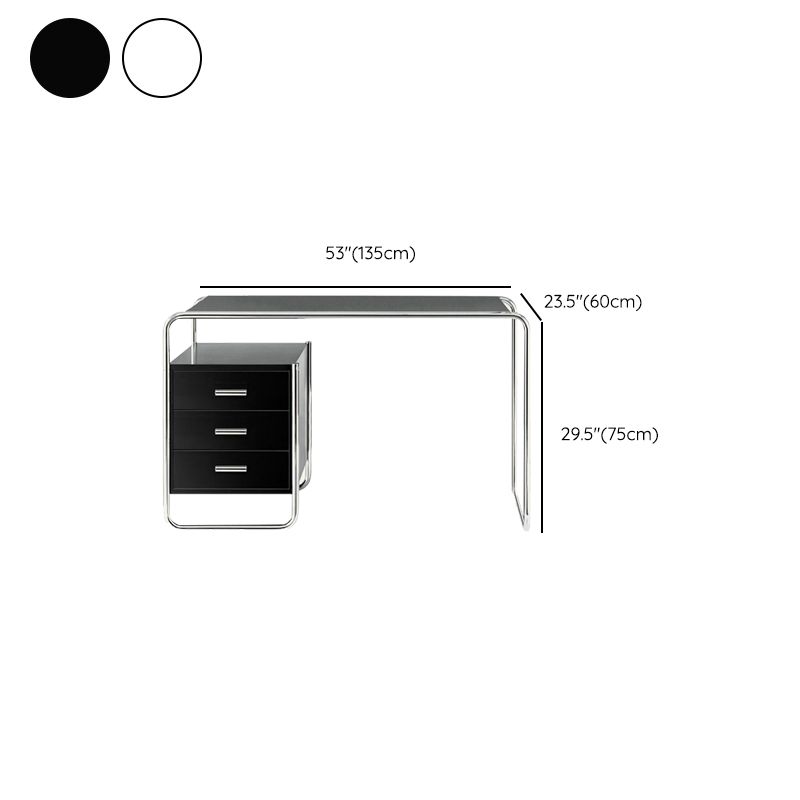 オフィス用の現代の木製オフィスデスク長方形のライティングデスク