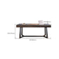 Rectangular Shaped Office Desk Black Legs Writing Desk for Office