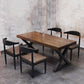 Industrial Style Solid Wood Dining Table Brown Rectangle Table with Metal Base for Dinning Room Clearhalo ' dining_table' 'Dining Tables & Seating' 'Dining Tables' 'furn' 'furn_dining_table' 'Furniture' 'furniture_dining_table' 'Kitchen & Dining Furniture' 'kitchen&dining_furn' 'kitchen' 'kitchen_dining_table' 1200x1200_4a0d9f24-468a-472d-b27e-9340d3acf3bd
