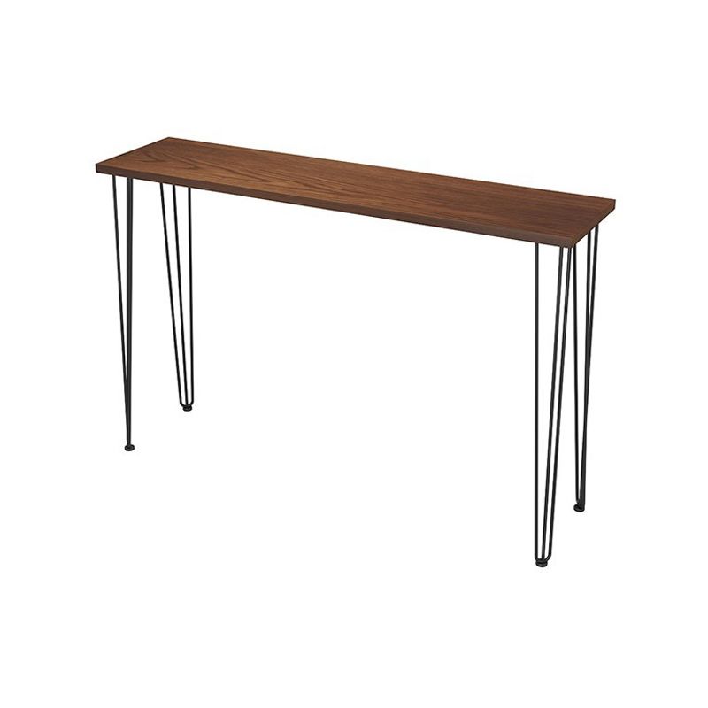 Industrial Solid Wood Pub Table with Rectangle Table Top Legs Table - 41.3" H Clearhalo 'Bar Furniture' 'Bar Tables' 'bar_tables' 'furn' 'furn_bar_tables' 'Furniture' 'furniture_bar_tables' 'Kitchen & Dining Furniture' 1200x1200_4a0eed18-2e86-4b97-9ffc-0f0f16b1e4b2