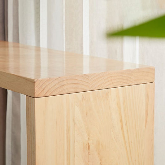 Rectangle Modern Bar Height Table Sled Wood Natural Counter Table for Living Room Clearhalo 'Bar Furniture' 'Bar Tables' 'bar_tables' 'Furniture' 'furniture_bar_tables' 'Kitchen & Dining Furniture' 'kitchen&dining_furn' 'kitchen' 1200x1200_4a0fba53-6d5f-4cd5-a241-109cad503769