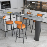 Modern Sintered Stone Double Pedestal Dining Bar Table for Kitchen Dining Room Clearhalo 'Bar Furniture' 'Bar Tables' 'bar_tables' 'furn' 'furn_bar_tables' 'Furniture' 'Kitchen & Dining Furniture' 1200x1200_4a107005-19de-4f23-b67e-e8ec2fbd857a